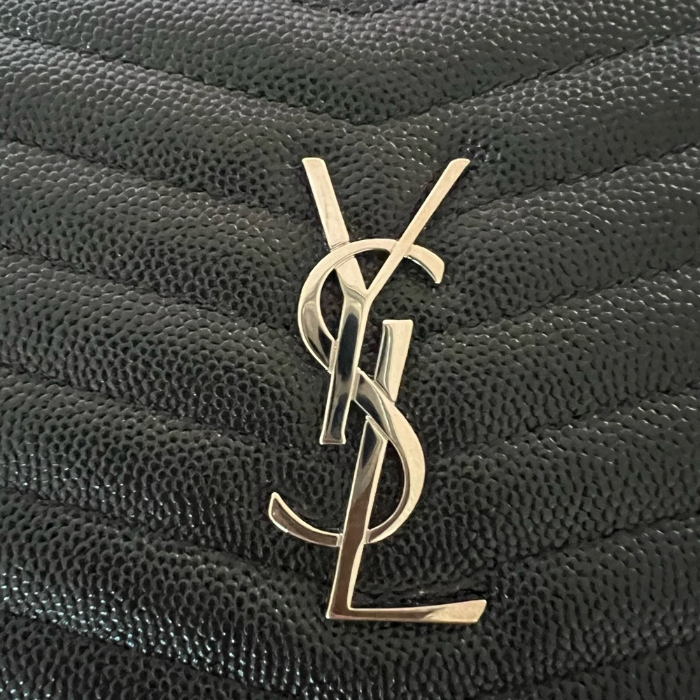 New Saint Laurent Metallic Black Crossbody Bag - Picture 7 of 9